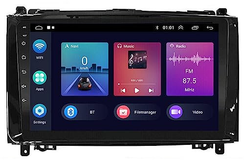 Aublinto Auto Navigationsgerät 9 Android 11 Autoradio GPS Navi AHD Kamera 2+32G Auto GPS Navigationsnavigator Kompatibel mit 04-12 Mercedes Benz B200