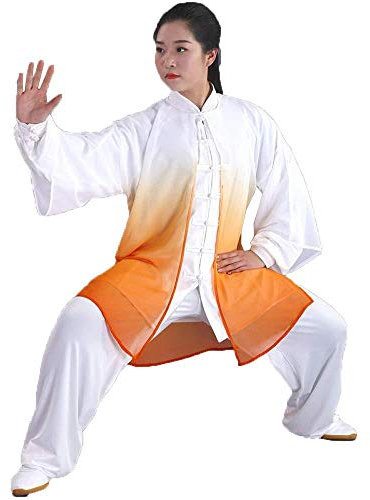 Tai Chi Kleidung Damen Tai Chi Uniform Kung Fu Kleidung Kampfsport Kleidung Gruppenleistung Kleidung Yoga Kleidung,A-XS (E 3XL)