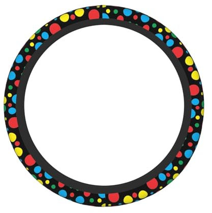 Twister Polka Dots 38.1 cm Auto Lenkradbezug - Dicker Rutschfester Dehnbarer Lenkradschutz für PKW SUV LKW Einfache Installation