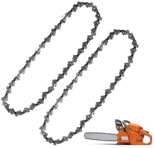 2 Pcs Mini Chainsaw Chains for 6 Inch Chainsaw Chain Replacement Chains for Mini Chainsaw, 1/4 LP 37 Drive Links Chainsaw Conductive Saw Chain for Cordless Chainsaws Wood Branch Trimming Cutting
