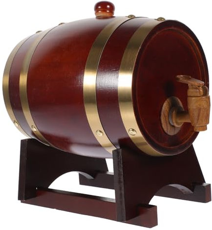 Garneck Holzfass Weinfass Für Lagerung Von Bier Wein Whisky Dekorative Anwendung Mit Und Holzsockel Für Stabilen Stand