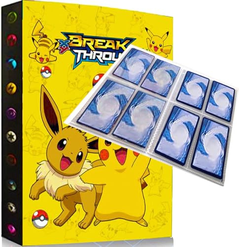 4 bolsillos Álbum para cartas, Album de protección cartas coleccionistas, Compatible con tarjeta deportiva y protección de póquer, 30 páginas con capacidad para 240 tarjetas (O1)