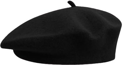 YZROHYI Baskenmütze Damen,Hut Französischer Mütze Franzosen,Barrett Mütze für Frauen,French Beret Sommer,Maler Barett Cap,Pantomime Kostüm Baskenmütze Karneval,Klassische Barrett Künstler