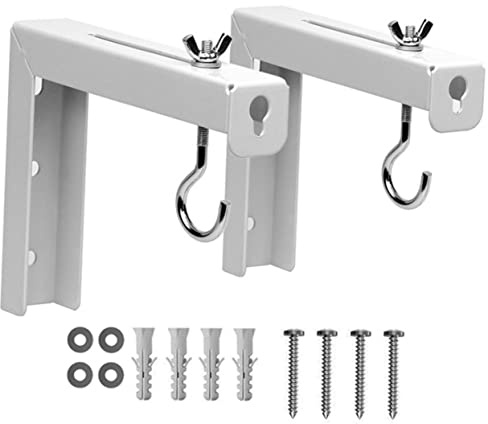 Angoily Metal Projector Screen Wall Mount Bracket with Self-tapping Screws, Projector Holder and Wall Hanging Stand for Office and Home Theater Installation
