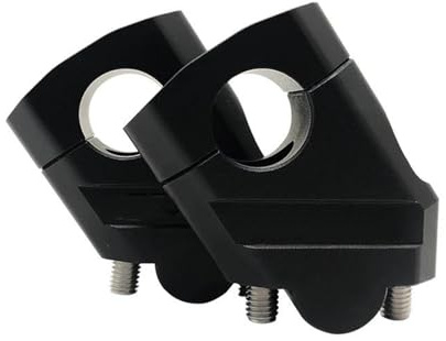 HHRDYY handlebar clamps Motorcycle Handlebar Risers 28mm 1 1/8 22mm 7/8 For B&MW R1200GS Handlebar Riser Bar Mount Handle Clamp Handle lift clamp(BLACK,28mm)