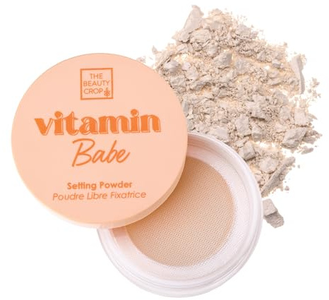 The Beauty Crop Vitamin Babe Setting Powder - Talc-Free Loose Powder for Flawless Finish - Fair Shade - 0.35 oz
