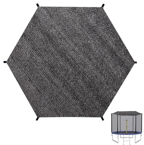 FUFRE Bâche de protection solaire pour trampoline - Diamètre : 183, 244, 305, 366 cm - Pour 6/8 barres - Résistant aux UV - Accessoire de trampoline