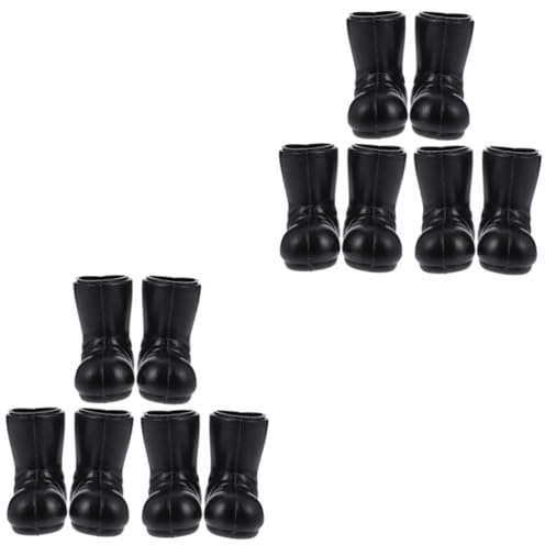 UPKOCH 6 Pairs Miniature Santa Claus Boots for Xmas Desktop Decor Mini Shoes Props for Dollhouse Festive Crafting Ornaments Holiday Decoration Accessories