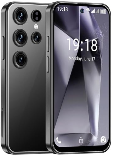 DxDcS 4G Mini Smartphone with 4.0 inch HD Screen for Kids, 2GB RAM and 16GB ROM, Android 10.0 OS, Dual SIM Dual Camera,WIFI/Bluetooth/Face Unlock (S25mini-Black)