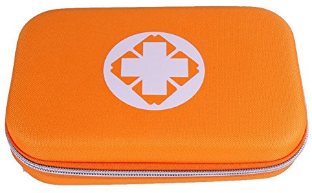 Lifesport Erste Hilfe Set, Erste-Hilfe-Koffer First Aid Kit Notfalltasche Medizinisch Tasche Klein kompakt Perfekt Design für Haus Auto Camping Jagd Reisen Natur und Sport (Orange)