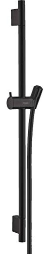 hansgrohe Duschstange Unica' S Puro 0,65m mit Brauseschlauch 1,60m, Mattschwarz