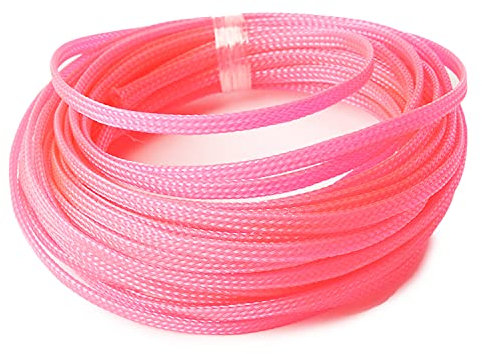 Othmro 1Pc Cable Tidy Sleeve, 10m Cable Protector, Desk Cable Management Cable Organizers Wire Tidy for TV/PC USB Cable, Pet Cable Protector Animal Chewing, 4mm Pink