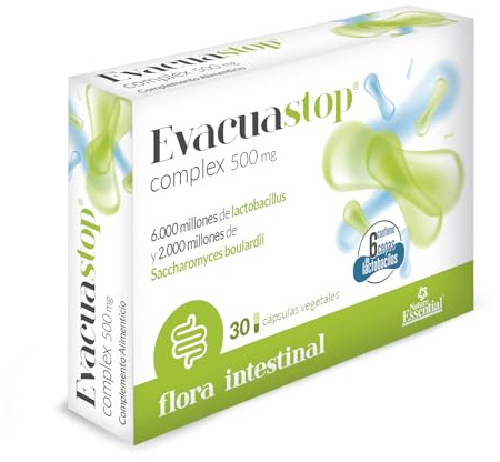 Nature Essential EVACUASTOP 30cap, Negro, Estandar, 30