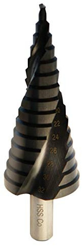 STROTON M35 Cobalto Fresa Conica Trapano a Gradini (4–32 mm/15 gradino) per Forare Acciaio Inossidabile e Metallo Duro,Hss Punte Coniche Professionali.