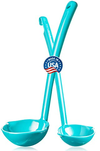 PIKANTY - Ladle Soup and Sauce set of 2 | Made in USA (Teal)