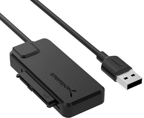 SABRENT Cable Adaptador Tipo-A a SATA/U2 SSD | USB 3.2 | [EC-U2SA]