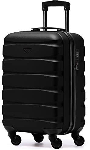 Flight Knight Leichte 4-Rad-abs-hartschalenkoffer Handgepack, Zugelassen Fur Uber 35 Fluggesellschaften, Einschließlich Easyjet, Maximale Große Fur KLM Und Air France 55x35x25cm