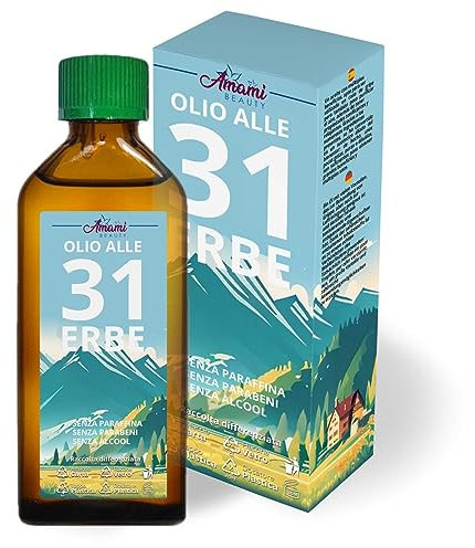 Olio 31 Naturale alle 31 Erbe – Confezione da 2 x 100 ml Formula Svizzera Originale, Senza Parabeni, Sollievo per Raffreddore, Mal di Testa e Muscoli
