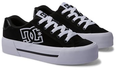 DC Shoes Chelsea-Plateau für Damen, Schwarz, 39 EU