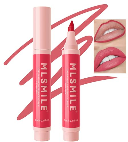 Erinde Wasserfester Matte Marker Lipliner, Long Lasting Tattoo Lip Liner, Hochpigmentierter Lippenkonturendtift, Permanent Smooth Lipliner Pencil, Natürlicher Lippenstift, Max Factor Lip Makeup Stift