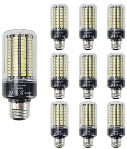 IOEDHW 2/10er-Pack E27-LED-Mais-Glühbirne, 15 W E27-Schraubbirnen, superhelle 1500 Lumen, 100–120 Watt, 150 W äquivalente Beleuchtungslampen, Haushalts-Energiesparlampe, LED-Maislampe
