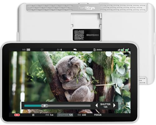 Portkeys LH7P Moniteur Caméra Tactile 7 1000 nits Full HD 1920x1080 Contrôle sans Fil S0NY & Blackmagic, HDMI 4K Entrée/Sortie Sortie LUT 3D, Léger Outils Pro