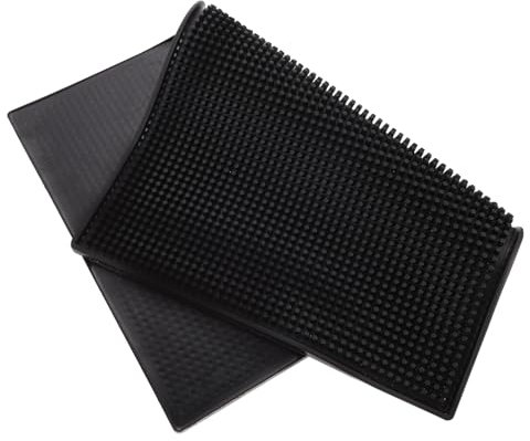 KICHOUSE Slip Water Coaster Rectangle-shaped Pad Thickened Silicone Cup Blanket for Bar Mat Non Slip Table Mat