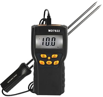Misuratore di umidità, Misuratore Umidità Muri, MD7822 Misuratore di umidità digitale for cereali Display LCD Tester di umidità Contiene grano Mais Riso Test Igrometro Rilevatore di umidità , per Pare