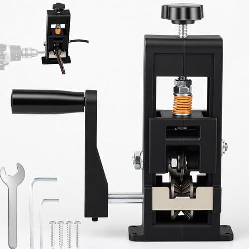 Pelacables de 1 a 25 mm, pelacables manual con manivela o taladro, construcción robusta de acero/ABS, cuchillas ajustables para reciclaje