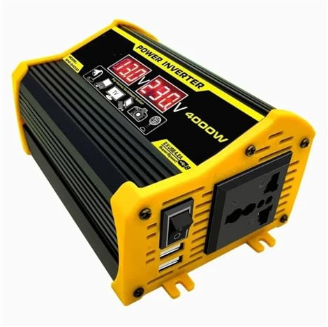 Onda Sinusoidale Convertitore Corrente Inverter Di Potenza Universale Da 4000 W Onda Sinusoidale Modificata Convertitore Carica Elettronico Esterno Da 12 V A 110 V 220 V Con 2 USB(12V to 110V)