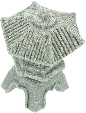 Gatuida Statua Di Pagoda in Miniatura Per Giardino, Ornamento in Pietra Compatto Per Cortile e Balcone, Decorazione Zen Per Micro Paesaggi e Bonsai
