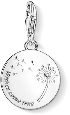 THOMAS SABO Charm-Anhänger Pusteblume wishes come true 925 Sterlingsilber