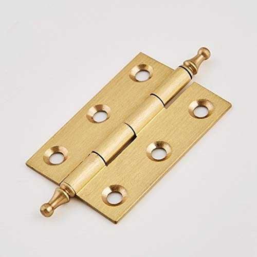Dekorative Scharniere aus massivem Messing, goldfarben, für Küchenschränke, Schranktüren, Möbelbeschläge, 4 Stück (10,7 cm)