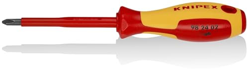KNIPEX Tools 98 24 02 P2 Screwdriver, 4-Inch, Insulated