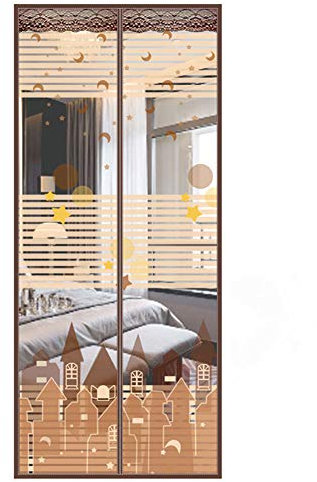 Fliegen Fliegengitter tür insektenschutz Mit Ultra seal magnete, Full frame haken & schleife Heavy-duty Mesh-vorhang Haustier kinderfreundlich Lassen sie frische luft-A 110x210cm(43x83in)