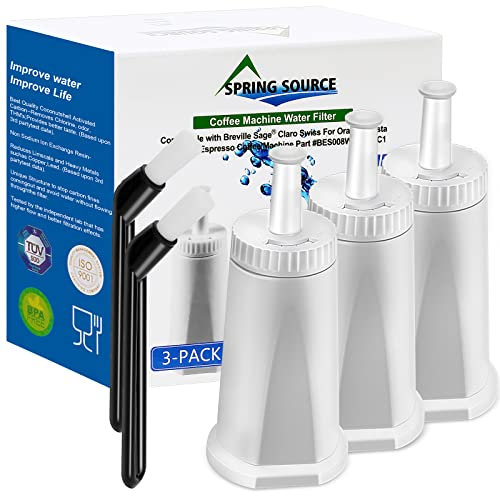 Water Filter for Sage Coffee Machine, 3 Pack TÜV SÜD Certified Water Filters Replacement for SES 990/980/500/878/875/880/920/810 Sage Barista Express Compatible with BES008 SES875 SES880