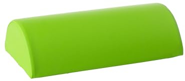 Dr. Paul Koch Halbrolle Aus Schaumstoff - Lagerungshilfe | Mit Pflegeleichtem Kunstlederbezug- 40 x 22 x 11 cm (Apfelgrün)