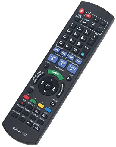 N2QAYB000757 Replacement Remote Fit for Panasonic Blu-ray Disc Recorder DMR-BWT720 DMR-BWT720 DMR-BWT720GL DMR-BWT740 DMR-BWT820 DMR-BWT820GL DMR-BWT835 DMR-BWT835GL DMR-BWT945 DMR-HCT130