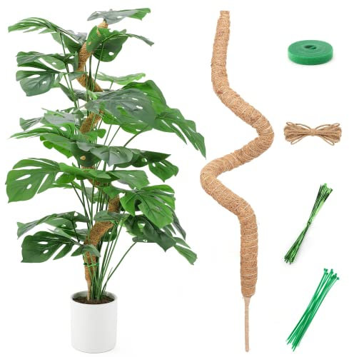 ZeroTop Moss Pole for Cheese Plant & Monstera - Bendable, 45 Coco Coir Plant Support (1 * 45)