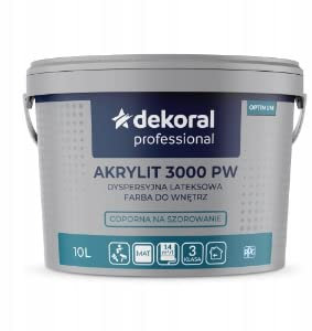 TIKKURILA Wandfarbe Deckenfarbe Holzfarbe Fassadenfarbe Akrylit 3000 PW Matt 10L Weiß