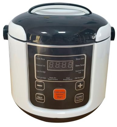 HEEPDD Mini Olla Arrocera, 8 Funciones Multicocina 2 litros Portátil para Viaje, Camping y Familiares, Incluye Taza Medidora Espátula for Uso en Hogar Oficina y Exterior