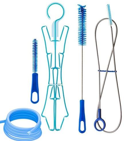 Kixolazr Reinigungsset Trinkblasen, 4-in-1-Reinigungsset für Wasserblasen, Reinigungsset für Trinkrucksäcke, tragbarer Trinkblasenreiniger zum Wandern, Radfahren, Klettern, Laufen