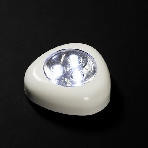 JE CHERCHE UNE IDEE, LT6840, 3 LED Adhesive LED Lamp, Modern and Refined Design, Easy Installation Without Tools, Energy Efficient Lighting, Versatile for All Spaces, White 4W