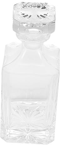 Alipis Botella De Whisky De Cristal Recipiente De Vidrio Para Whisky Porta Licores Vacío Para Decoración De Licor Decantadores Para Alcohol
