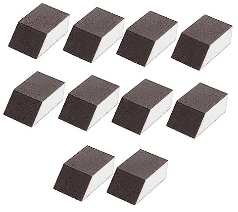 OKUMEYR 10St Schmirgelschwamm Sortiment an Schleifklötzen Topfpfanne Bürste manueller Schleifklotz reinigungsbürste küchenmaschiene Reinigungsschwamm Küchenschleifschwamm Korund Coffee