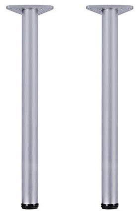 HNZHUXUE Möbelfüße Tischbeine Aus Metall, Verstellbare Schrankbeine, 20–130 Cm, 0–30 Mm Verstellbar, 6 Farben, Mit Schrauben Und Schraubendreher/Matte Sier/100Cm