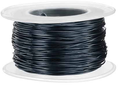 QUARKZMAN 20 Gauge hantverks- och smyckestråd av aluminium 0,8 mm x 30 m (T x L) Flexibel böjbar aluminiumtråd av metall, smycketråd och blomtråd för smyckestillverkning, modellering, hantverk, DIY