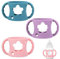 3 Pcs Mam Bottle Handles, Bottle Silicone Handle, Baby Bottle Accessories, Wide-Neck Baby Bottle Handle for Baby Self Feeding
