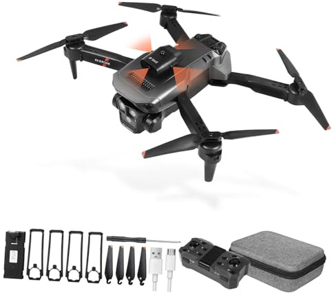 MAGICLULU Drone Con Telecamera Hd Selfie Gestuale Acrobazie Avvio Rapido Obiettivo Regolabile Mini Drone Leggero Per Esterni