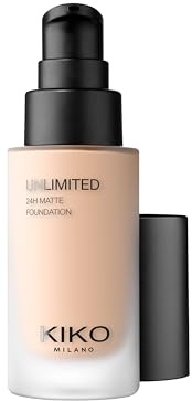 KIKO Milano Unlimited 24H Matte Foundation 2 NG, Fondotinta Fluido Mat A Lunga Tenuta Fino A 24 Ore